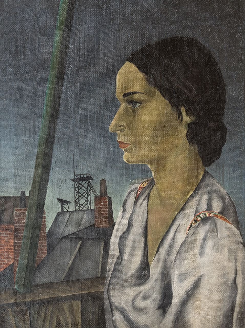 Johannes Paul Vroom | Portrait de ma 3me femme, olieverf op doek, 59,8 x 45,3 cm, gesigneerd m.o. en gedateerd '40