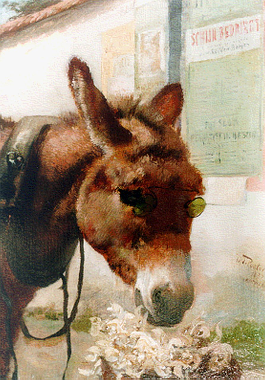 Pooter J. de | Jef de Pooter, Schijn bedriegt, olieverf op paneel 20,0 x 15,0 cm, gesigneerd rechtsonder en gedateerd 1882