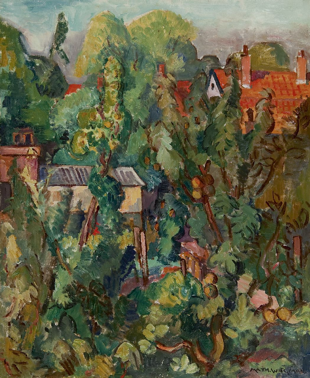 Wiegman M.J.M.  | Mattheus Johannes Marie 'Matthieu' Wiegman, Landschap bij Cagnes-sur-Mer, olieverf op doek 73,0 x 60,0 cm, gesigneerd rechtsonder en te dateren ca. 1928