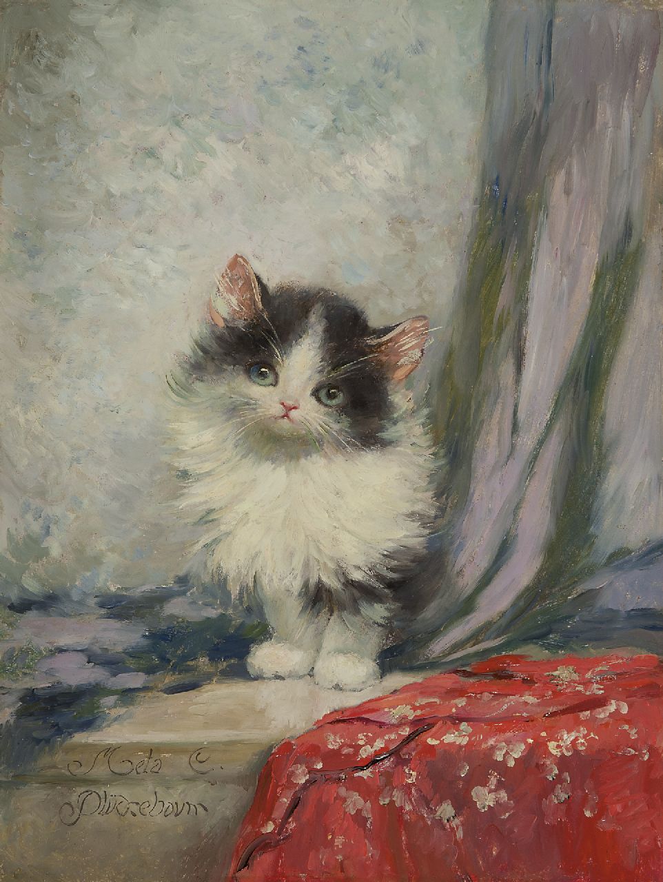 Plückebaum M.  | Meta Plückebaum, De kleine Lästi, olieverf op schildersboard 40,1 x 30,1 cm, gesigneerd linksonder