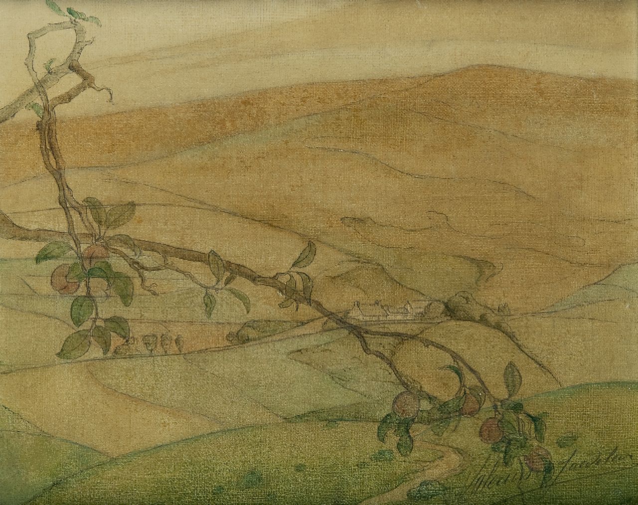 Saedeleer V. de | Valerius de Saedeleer, Vallei in Wales, olieverf op doek 23,2 x 28,3 cm, gesigneerd rechtsonder en te dateren ca. 1916