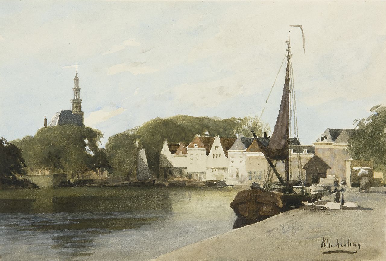 Klinkenberg J.C.K.  | Johannes Christiaan Karel Klinkenberg, De haven van Hoorn, aquarel op papier 16,8 x 24,7 cm, gesigneerd rechtsonder