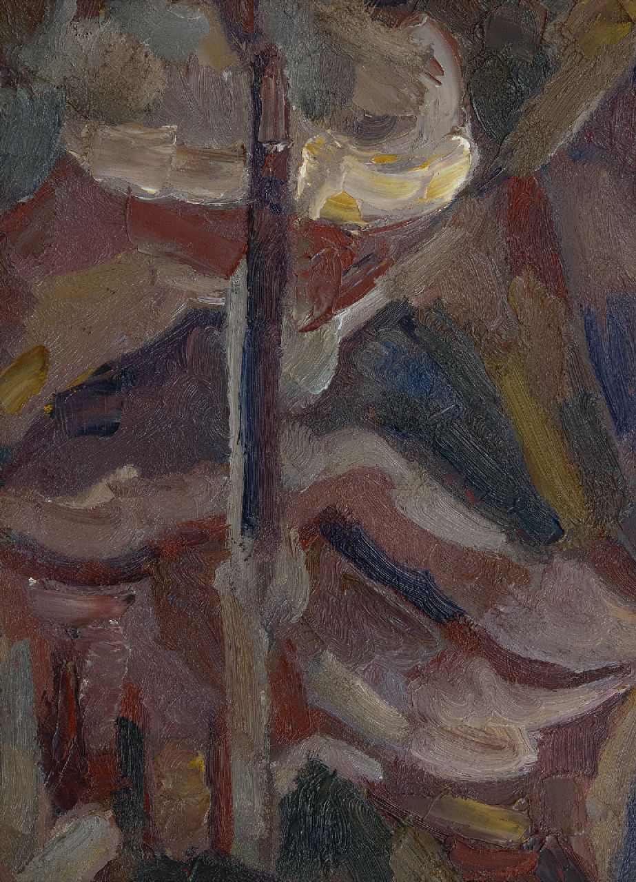 Lau M.J.  | Mattheus Josephus 'Thé' Lau | Schilderijen te koop aangeboden | Landschap, olieverf op schildersboard 24,7 x 27,8 cm