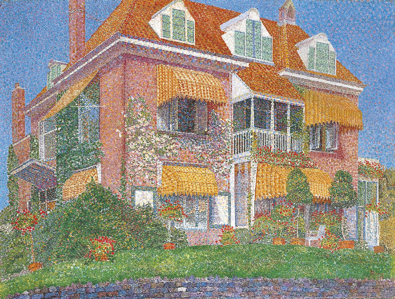 Jakob Nieweg | Villa Kinheim, Bloemendaal, olieverf op doek, 61,6 x 80,6 cm, gesigneerd r.o. en gedateerd Aug. 1915