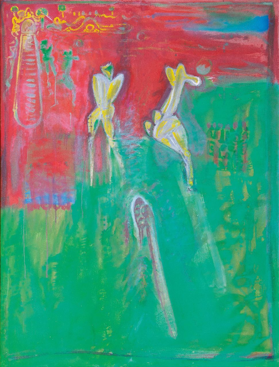 Birza R.  | Rob Birza | Schilderijen te koop aangeboden | Gulf, eitempera op doek 137,2 x 79,7 cm, gesigneerd op spieraam en gedateerd op spieraam '89-'90