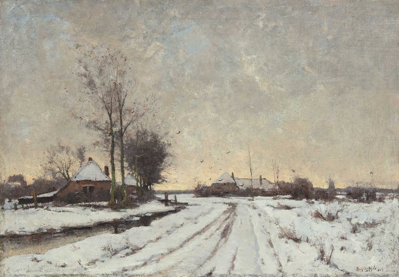 Bodifée J.P.P.  | Johannes Petrus Paulus 'Paul' Bodifée, Winter in Overijssel, olieverf op doek 70,3 x 100,0 cm, gesigneerd rechtsonder en gedateerd '96