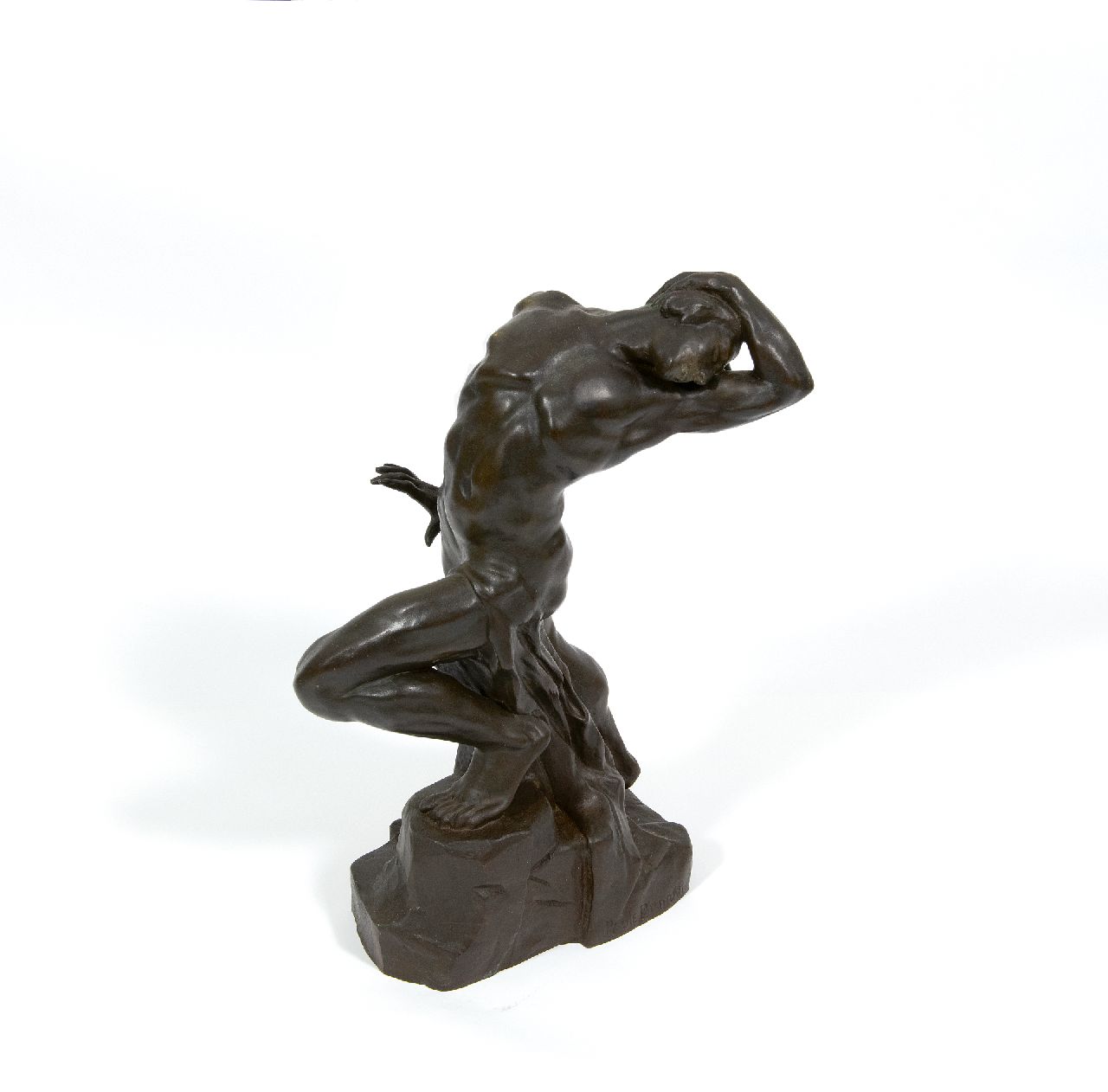 Paule Bisman | In vervoering, brons, 38,5 cm, gesigneerd op rand basis