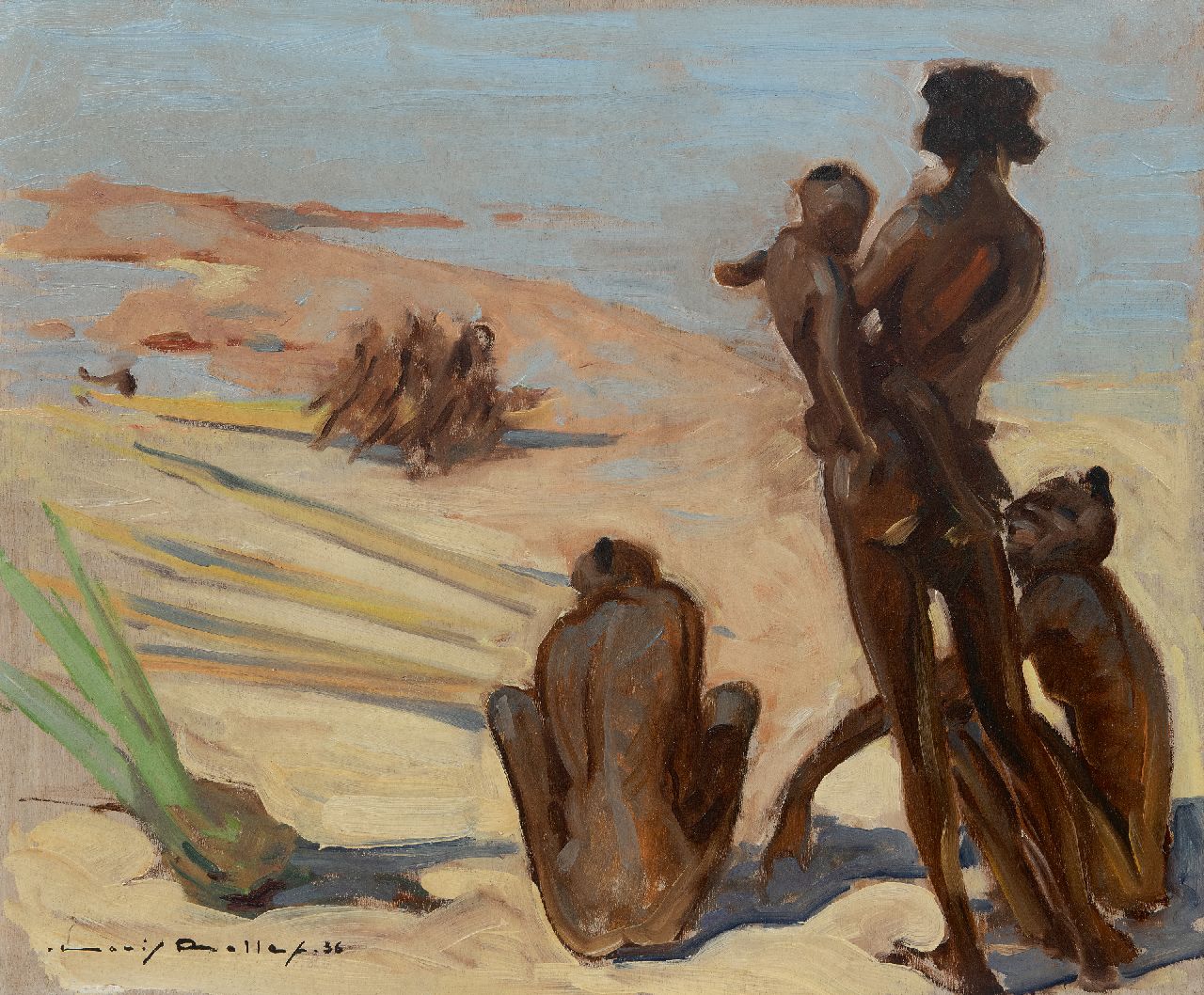 Rollet L.  | Louis Rollet | Schilderijen te koop aangeboden | Nossi-Bé, Madagascar, olieverf op paneel 50,1 x 61,2 cm, gesigneerd linksonder en gedateerd '36