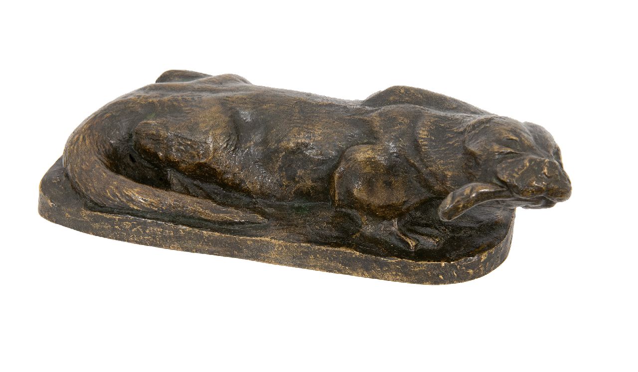 Pallenberg J.F.  | Josef Franz Pallenberg | Beelden en objecten te koop aangeboden | Otter, brons 9,5 x 27,5 cm