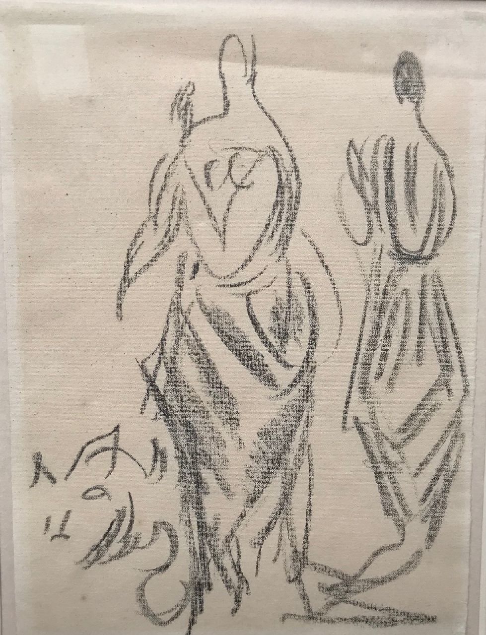 Dufy R.  | Raoul Dufy | Aquarellen en tekeningen te koop aangeboden | Robe pour Paul Poiret, potlood op papier 24,5 x 18,0 cm, te dateren ca. 1917