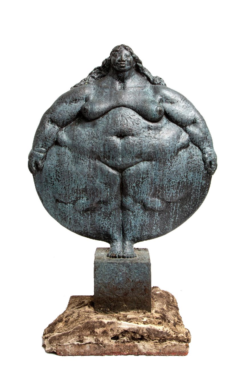 Adri van Rooijen | Moeder Aarde, brons, 90,0 x 72,0 cm