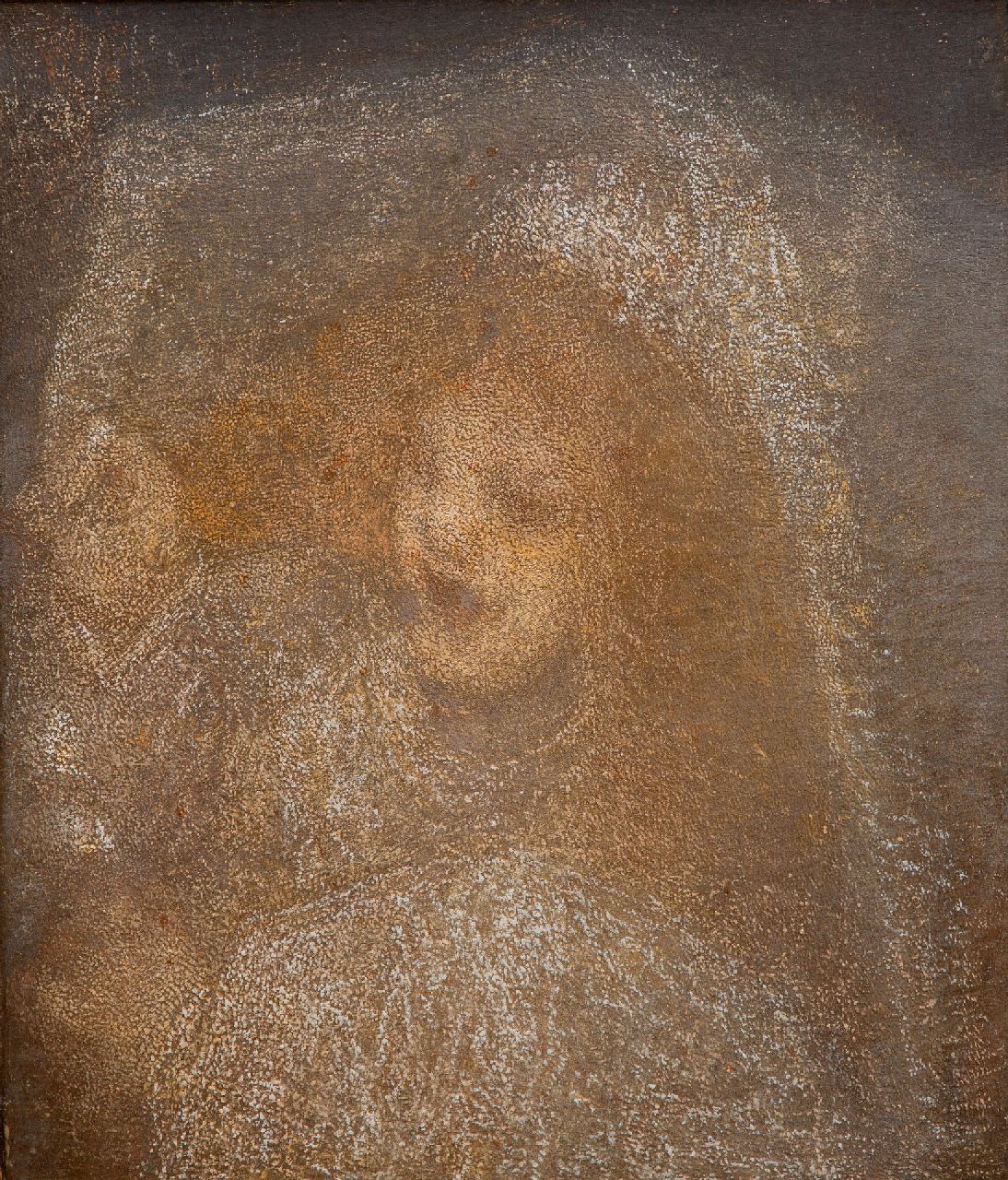 Maris M.  | Matthijs 'Thijs' Maris | Schilderijen te koop aangeboden | Meisje met bruidssluier, olieverf op doek 66,5 x 57,5 cm, te dateren ca. 1905-1915