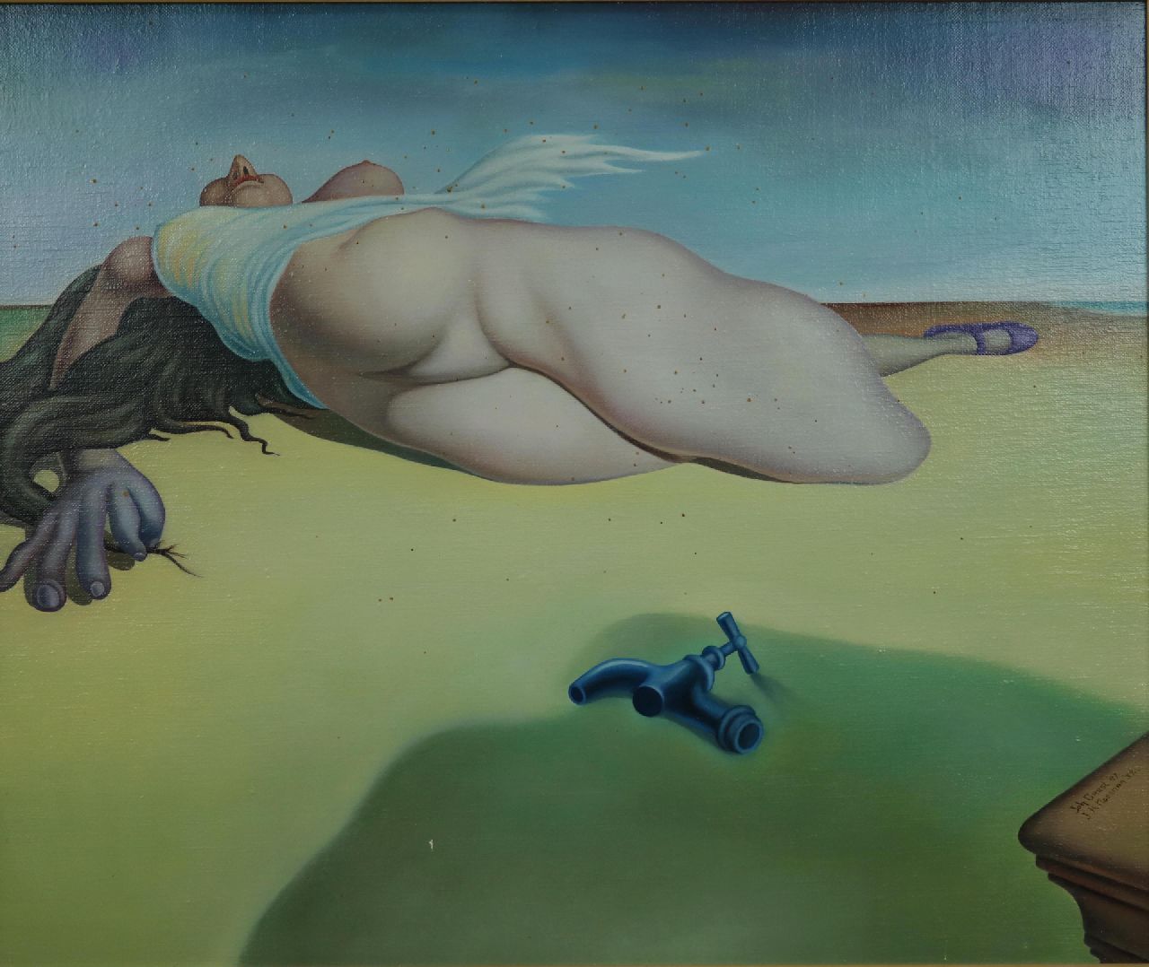 Garst J.  | Johannes Garst | Schilderijen te koop aangeboden | Ontmoeting, naar het origineel J.H. Moesman 1932, olieverf op doek 50,0 x 60,0 cm, gesigneerd rechtsonder 'Joh. Garst '87 en gedateerd '87