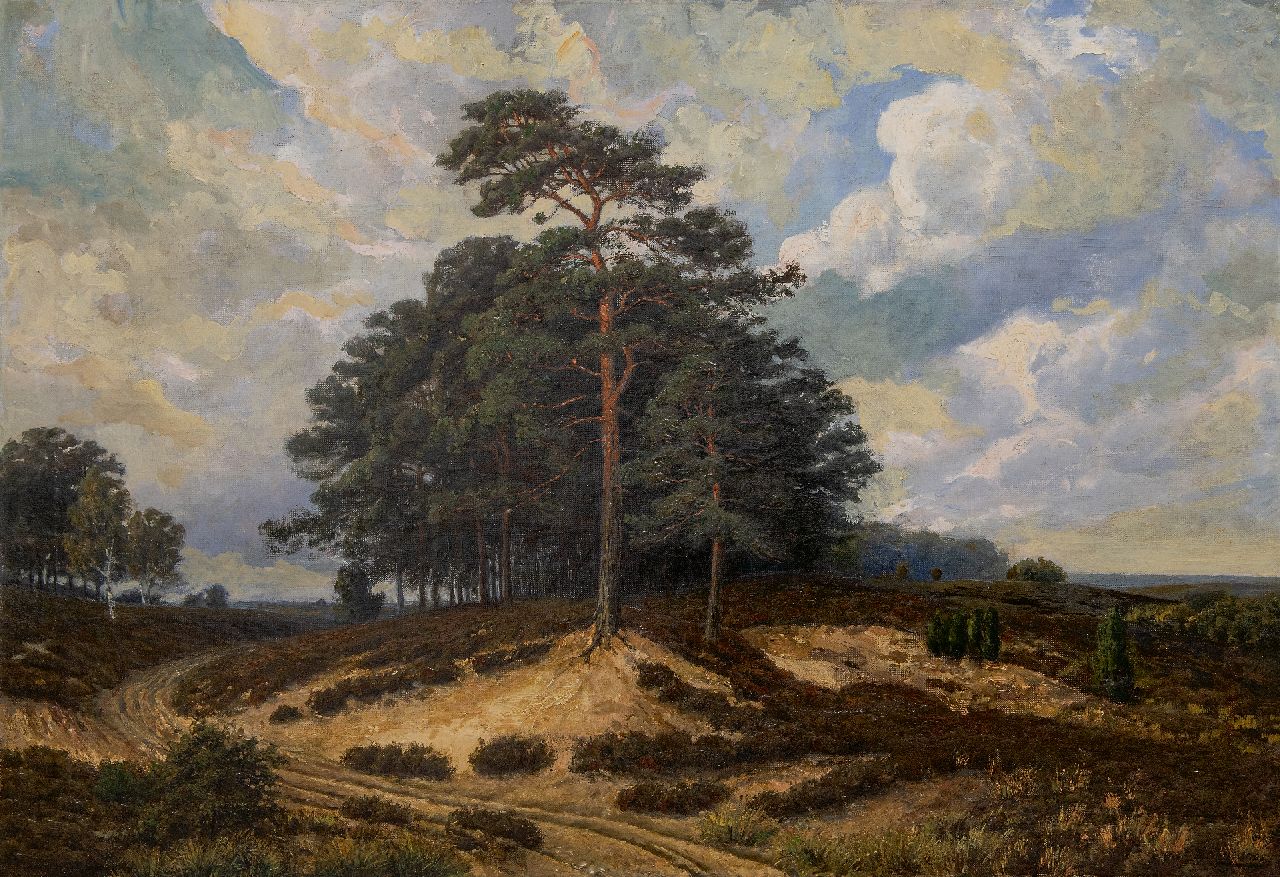 Gabriël Hanedoes | Heidelandschap, olieverf op doek, 67,5 x 95,7 cm, gesigneerd r.o.