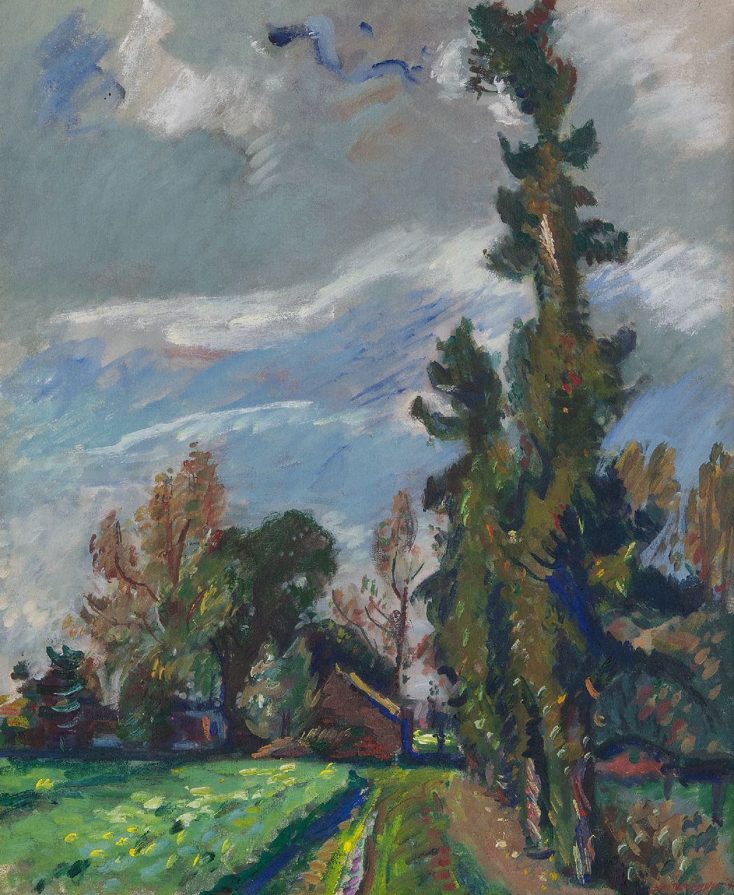 Wiegers J.  | Jan Wiegers | Schilderijen te koop aangeboden | Landschap Veluwe, olieverf op doek 61,4 x 50,5 cm, gesigneerd rechtsonder en gedateerd '41