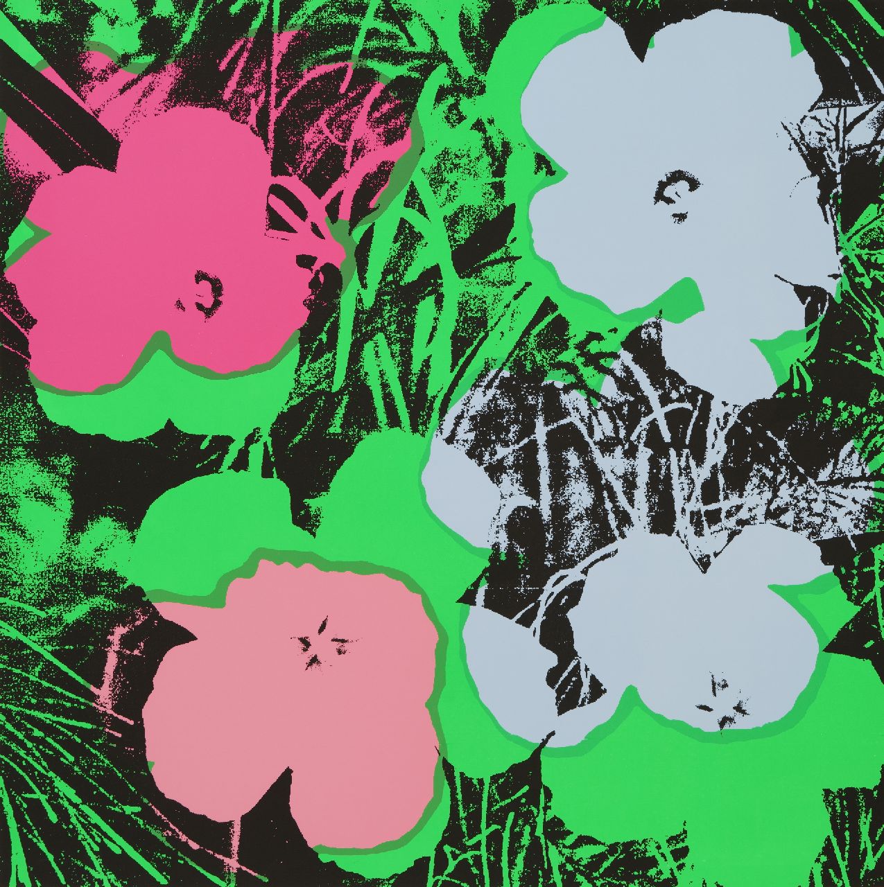 Naar Andy Warhol   | Naar Andy Warhol | Grafiek te koop aangeboden | Flowers, zeefdruk op papier 91,0 x 90,7 cm, prijs zonder lijst