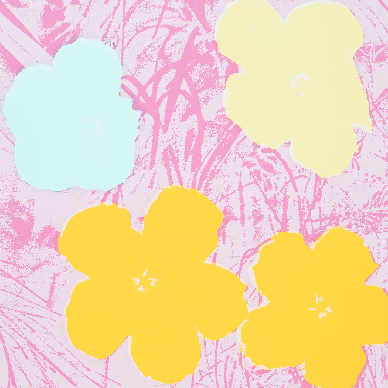 Naar Andy Warhol   | Naar Andy Warhol | Grafiek te koop aangeboden | Flowers, zeefdruk op papier 91,0 x 90,7 cm, prijs zonder lijst