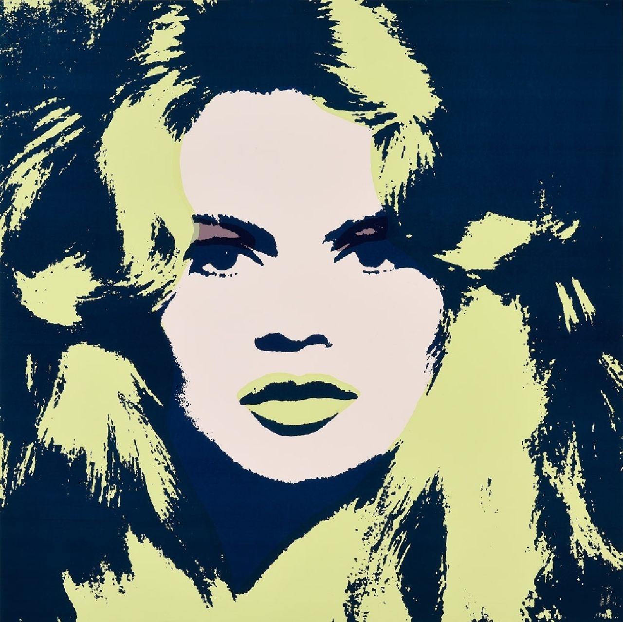 Naar Andy Warhol   | Naar Andy Warhol | Grafiek te koop aangeboden | Brigitte Bardot, zeefdruk op papier 91,0 x 91,0 cm, prijs zonder lijst