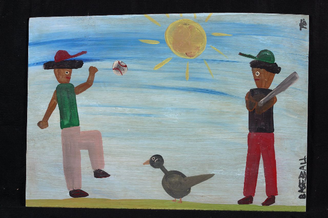 Brown T. | Timothy 'Tim' Brown, Baseball, acryl op paneel 38,0 x 55,0 cm, gesigneerd rechtsboven met initialen Brown T. | Timothy 'Tim' Brown, Baseball, acryl op paneel 38,0 x 55,0 cm, gesigneerd rechtsboven met initialen