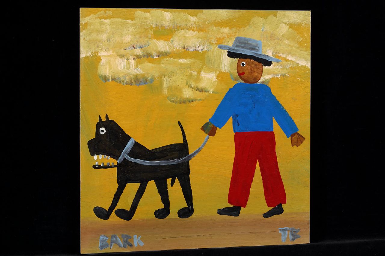 Brown T.  | Timothy 'Tim' Brown, Bark, acryl op paneel 38,0 x 36,0 cm, gesigneerd rechtsonder met initialen