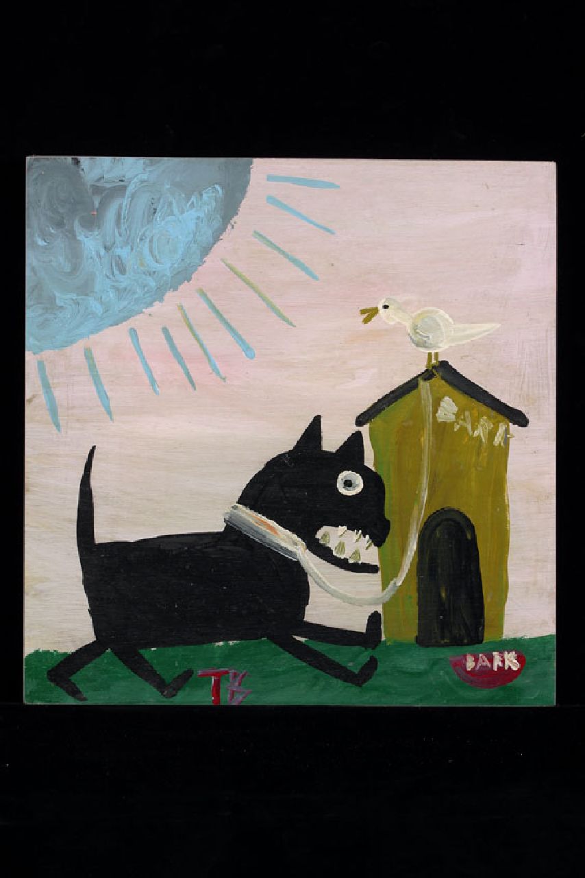 Brown T.  | Timothy 'Tim' Brown, Bark, acryl op paneel 40,0 x 40,0 cm, gesigneerd middenonder met initialen