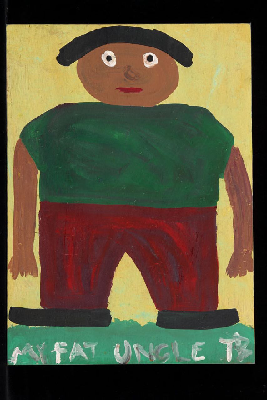 Brown T.  | Timothy 'Tim' Brown, My fat uncle, acryl op paneel 40,0 x 29,0 cm, gesigneerd rechtsonder met initialen