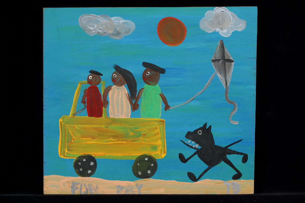 Brown T.  | Timothy 'Tim' Brown, Fun day, acryl op paneel 39,0 x 44,0 cm, gesigneerd rechtsonder met initialen