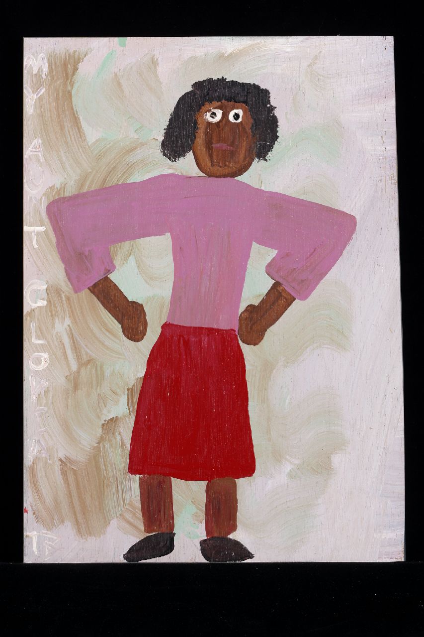 Brown T.  | Timothy 'Tim' Brown, My aunt Gloria, acryl op paneel 46,0 x 33,0 cm, gesigneerd linksonder met initialen