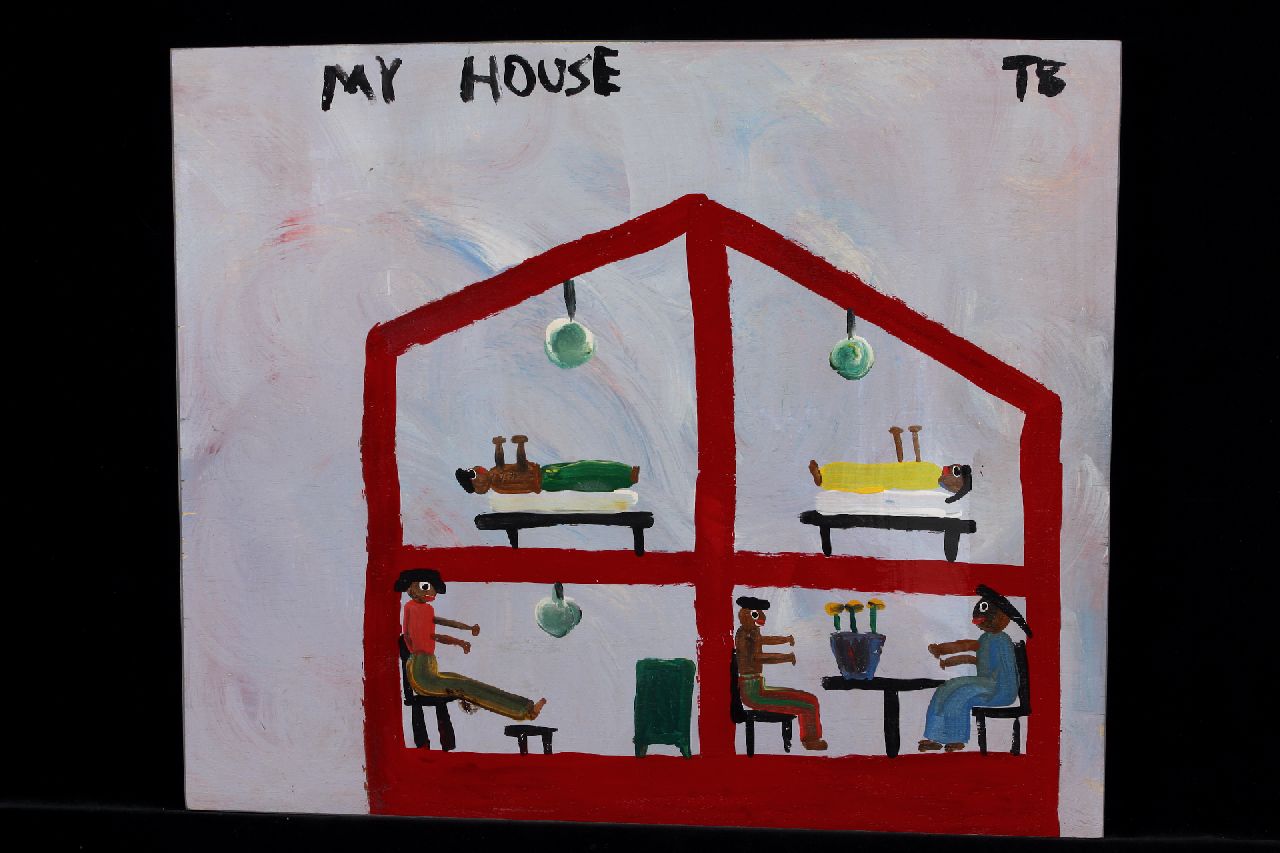 Brown T.  | Timothy 'Tim' Brown | Schilderijen te koop aangeboden | My house, acryl op paneel 40,0 x 49,0 cm, gesigneerd rechtsboven met initialen