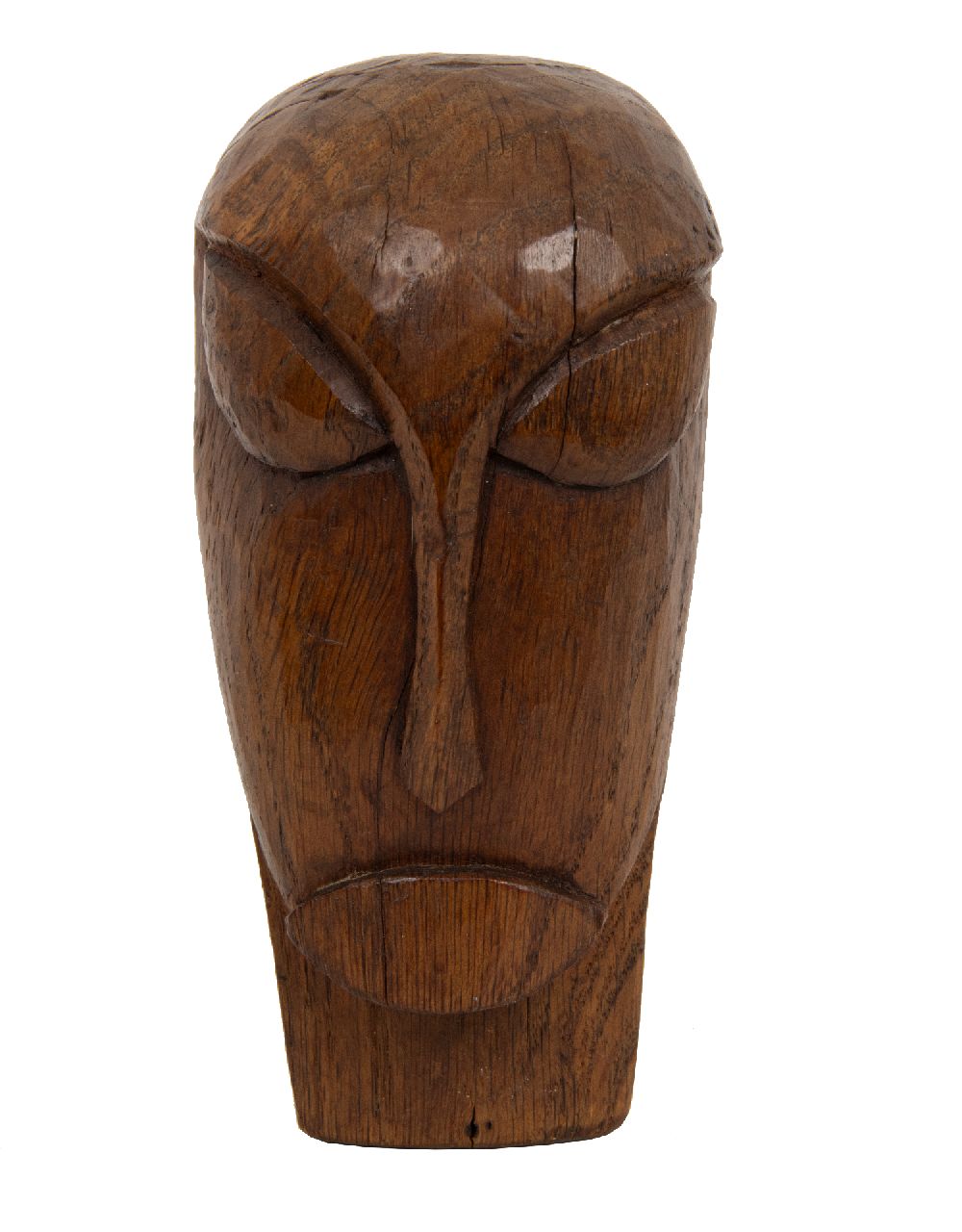 Bieling H.F.  | Hermann Friederich 'Herman' Bieling, Houten kop, hout 15,0 x 7,0 cm, gesigneerd op onderkant met monogram