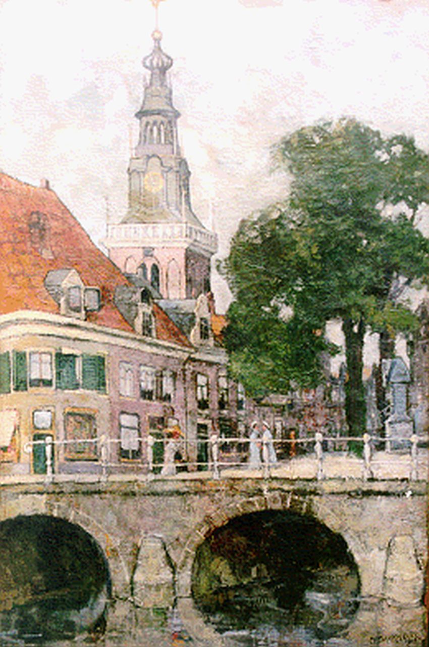 Dankmeijer C.B.  | Carel Bernardus 'Charles' Dankmeijer, Stadsgezicht van Alkmaar, olieverf op doek 60,2 x 40,4 cm, gesigneerd rechtsonder
