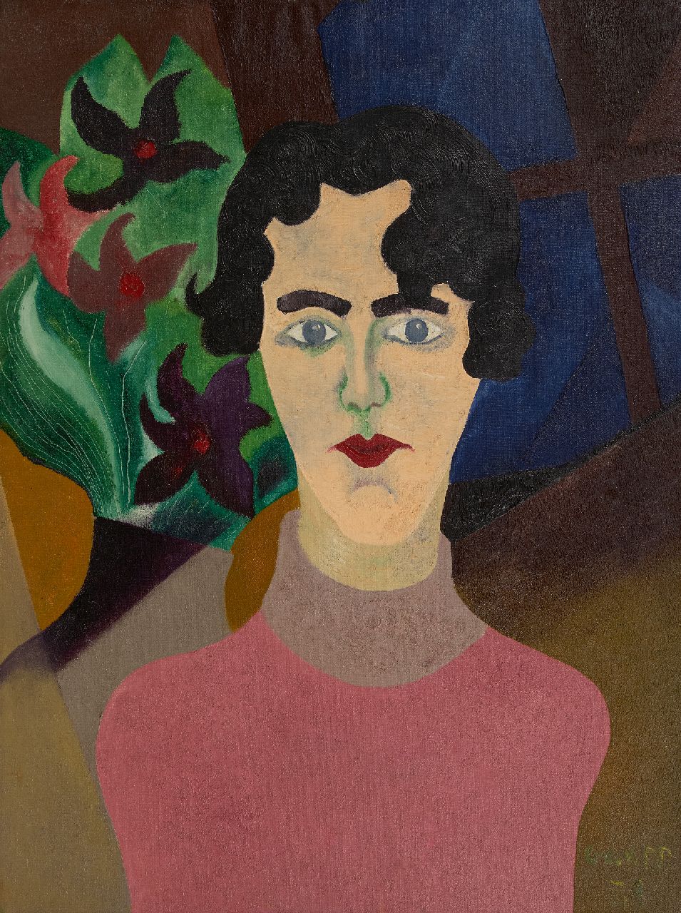 Gaupp K.A.C.  | Karel Albert 'Charles' Gaupp, Zelfportret als vrouw, olieverf op doek 80,1 x 60,5 cm, gesigneerd rechtsonder en gedateerd '39