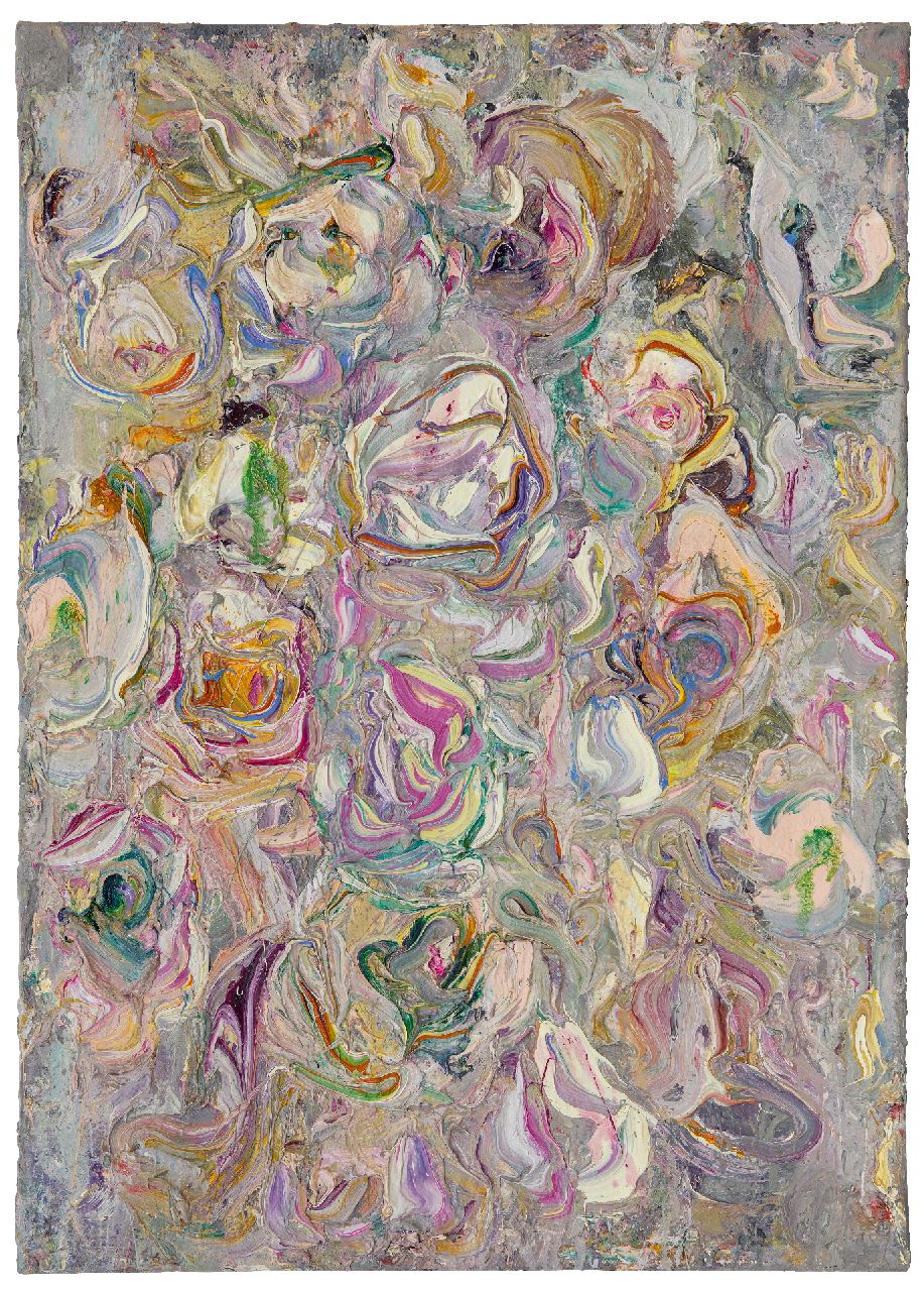 Mulders M.M.M.  | Marcus Martinus Maria 'Marc' Mulders | Schilderijen te koop aangeboden | Bloemen, olieverf op doek 70,2 x 50,2 cm, gesigneerd verso en verso gedateerd 13 01/08