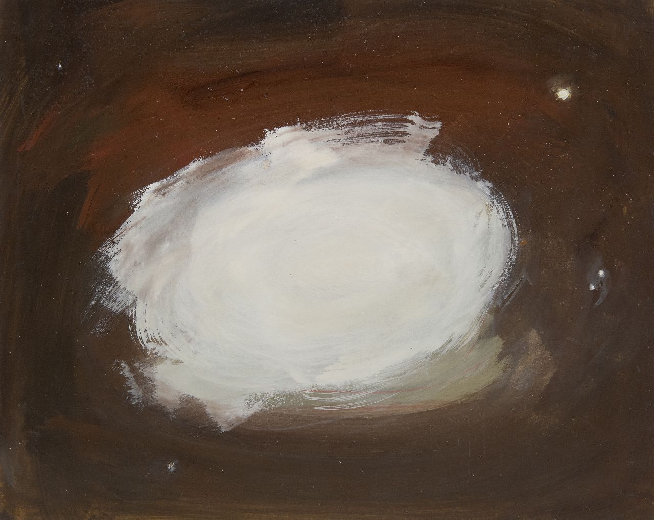 Eugène Brands | Galaxy, gouache op papier, 37,8 x 47,2 cm, gesigneerd verso en verso gedateerd 1992