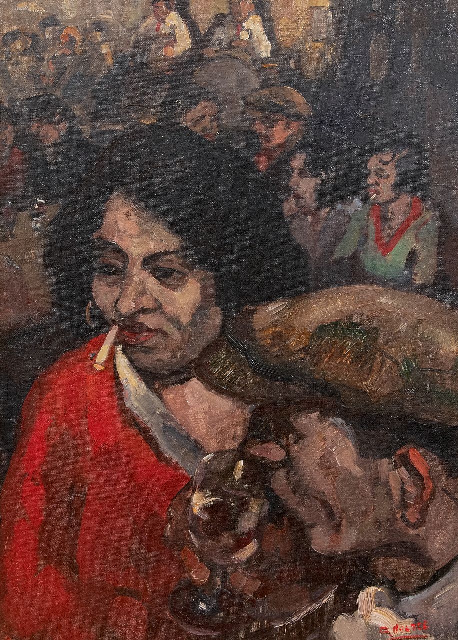 Noltee B.C. | Bernardus Cornelis 'Cor' Noltee | Schilderijen te koop aangeboden | Danscafé, olieverf op doek 49,9 x 35,0 cm, gesigneerd rechtsonder Noltee B.C. | Bernardus Cornelis 'Cor' Noltee | Schilderijen te koop aangeboden | Danscafé, olieverf op doek 49,9 x 35,0 cm, gesigneerd rechtsonder