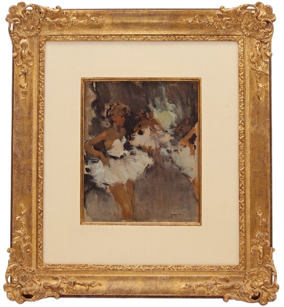 Grisot P. | Pierre Grisot | Schilderijen te koop aangeboden | Ballerina's, olieverf op board 26,9 x 22,0 cm, gesigneerd rechtsonder Grisot P. | Pierre Grisot | Schilderijen te koop aangeboden | Ballerina's, olieverf op board 26,9 x 22,0 cm, gesigneerd rechtsonder