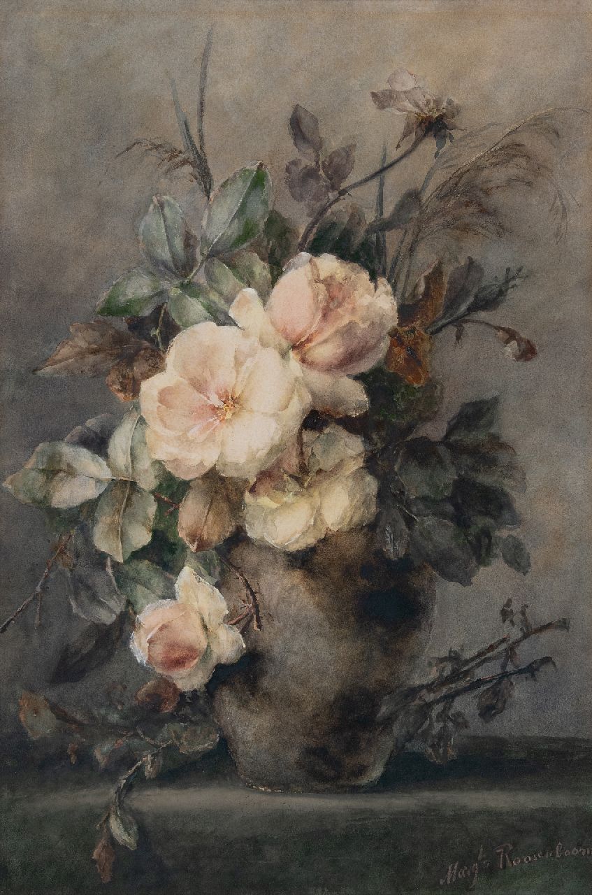 Roosenboom M.C.J.W.H.  | 'Margaretha' Cornelia Johanna Wilhelmina Henriëtta Roosenboom | Grafiek te koop aangeboden | Bloemstilleven, litho 65,0 x 44,0 cm