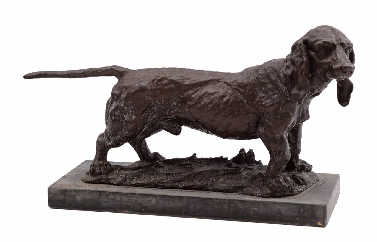 Onbekend   | Onbekend | Beelden en objecten te koop aangeboden | Teckel, brons 46,0