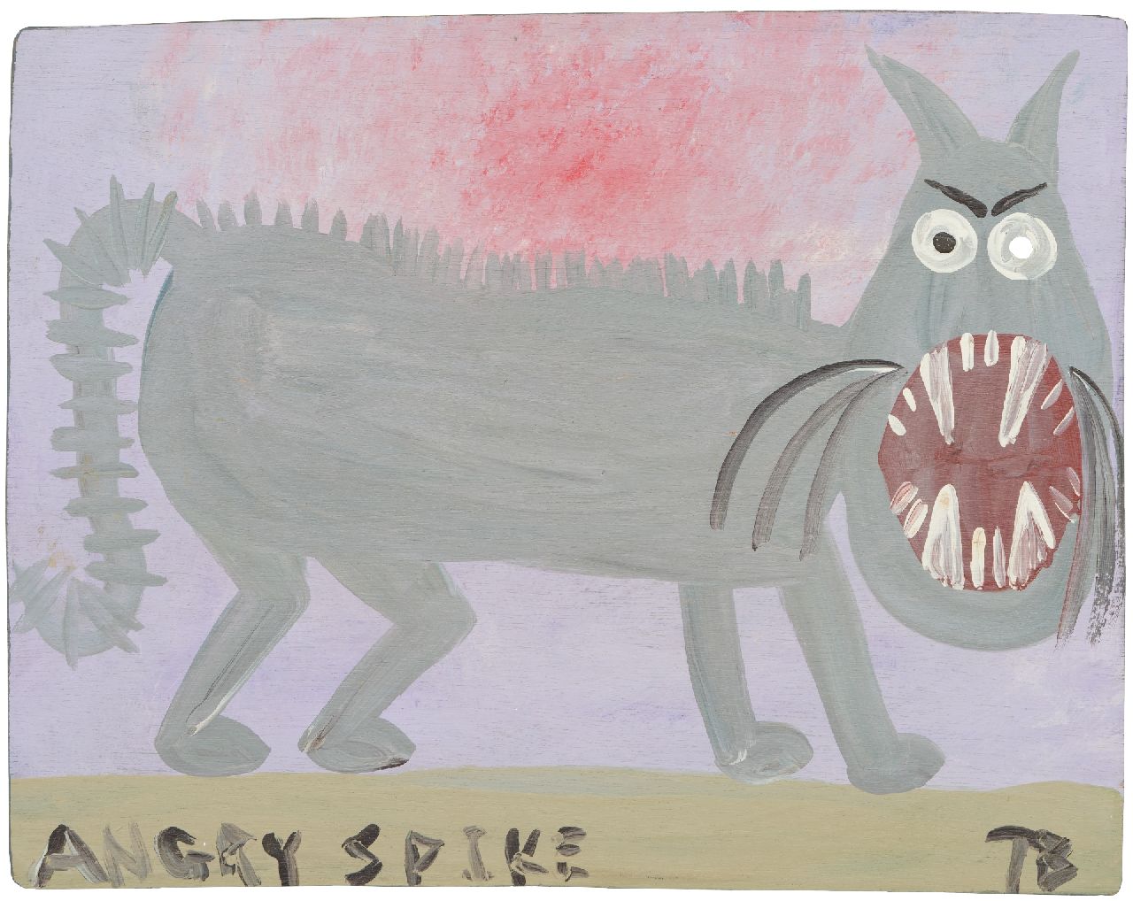 Brown T. | Timothy 'Tim' Brown | Schilderijen te koop aangeboden | Boze Spike, acryl op hechthout 39,5 x 50,0 cm, gesigneerd rechtsonder met ini en ca 1995 Brown T. | Timothy 'Tim' Brown | Schilderijen te koop aangeboden | Boze Spike, acryl op hechthout 39,5 x 50,0 cm, gesigneerd rechtsonder met ini en ca 1995