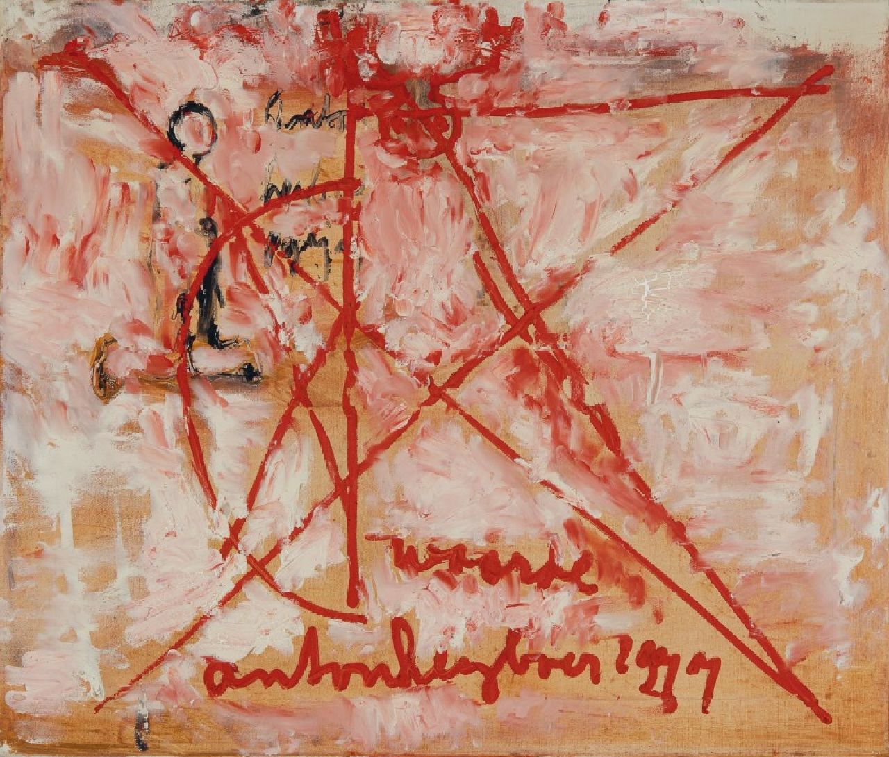 Heyboer A. | Anton Heyboer | Schilderijen te koop aangeboden | Zonder titel, olieverf op doek 55,0 x 65,0 cm, gesigneerd middenonder en gedateerd 1977 Heyboer A. | Anton Heyboer | Schilderijen te koop aangeboden | Zonder titel, olieverf op doek 55,0 x 65,0 cm, gesigneerd middenonder en gedateerd 1977