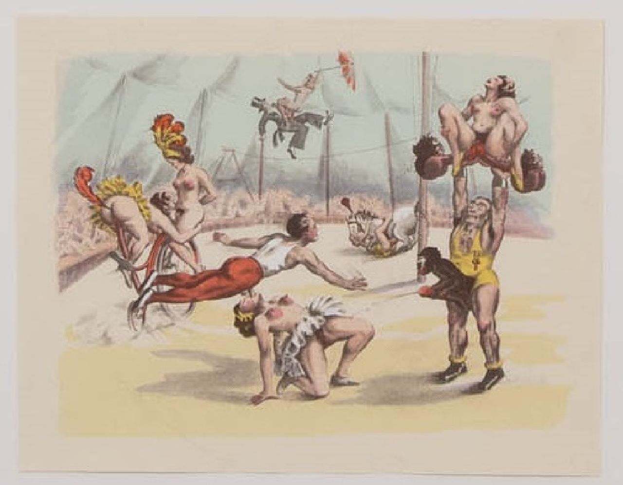 Onbekend   | Onbekend | Grafiek te koop aangeboden | Erotische voorstelling, litho