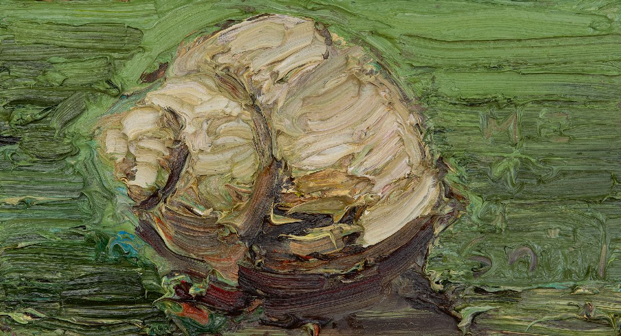 Blaaker C.H. | Carlos Henny Blaaker | Schilderijen te koop aangeboden | Slakje, slakje, kom uit je huisje, olieverf op paneel 16,0 x 30,0 cm Blaaker C.H. | Carlos Henny Blaaker | Schilderijen te koop aangeboden | Slakje, slakje, kom uit je huisje, olieverf op paneel 16,0 x 30,0 cm