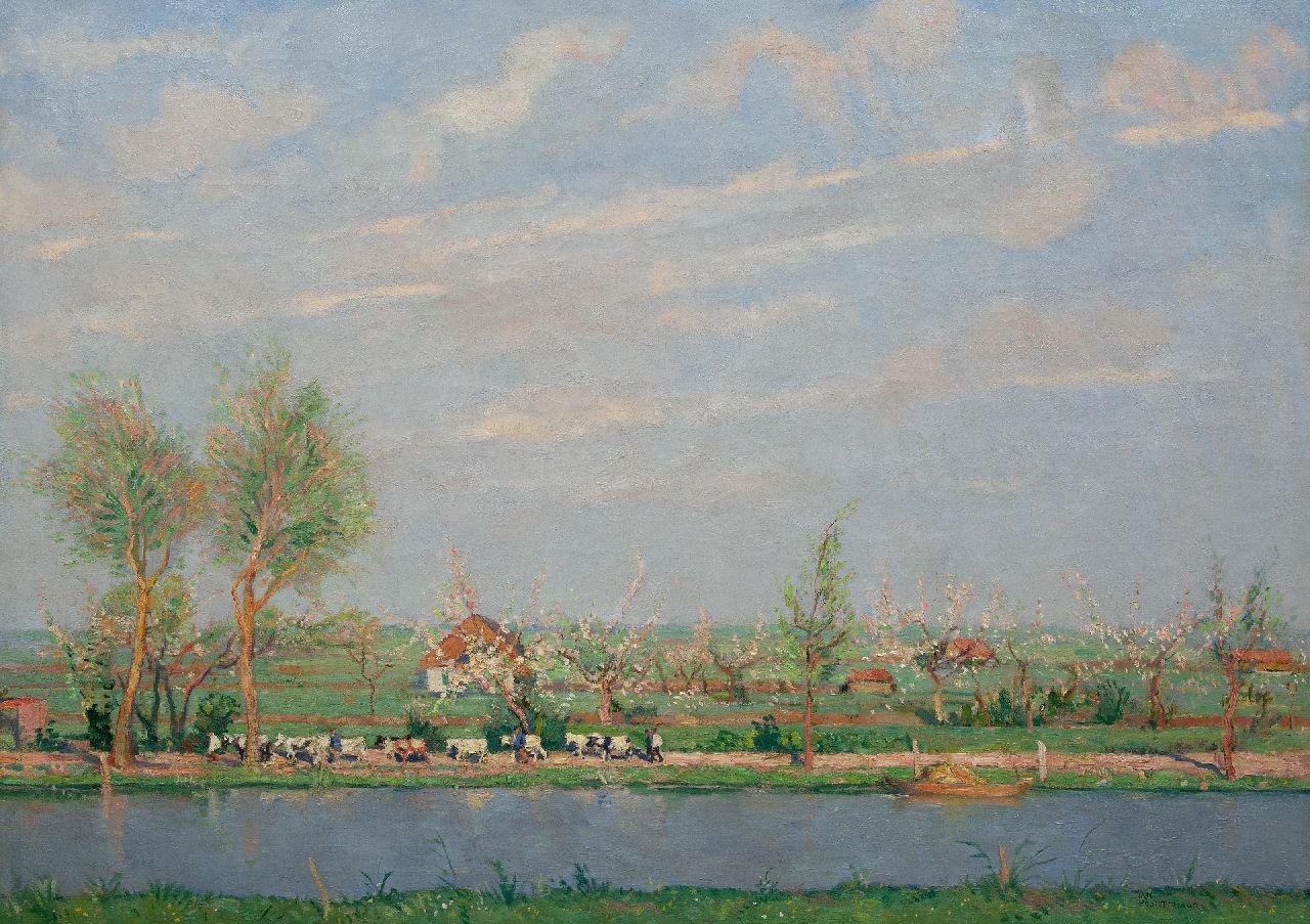 Poortenaar J.C.  | 'Jan' Christiaan Poortenaar | Schilderijen te koop aangeboden | Lente, olieverf op doek 100,6 x 140,2 cm, gesigneerd rechtsonder en zonder lijst