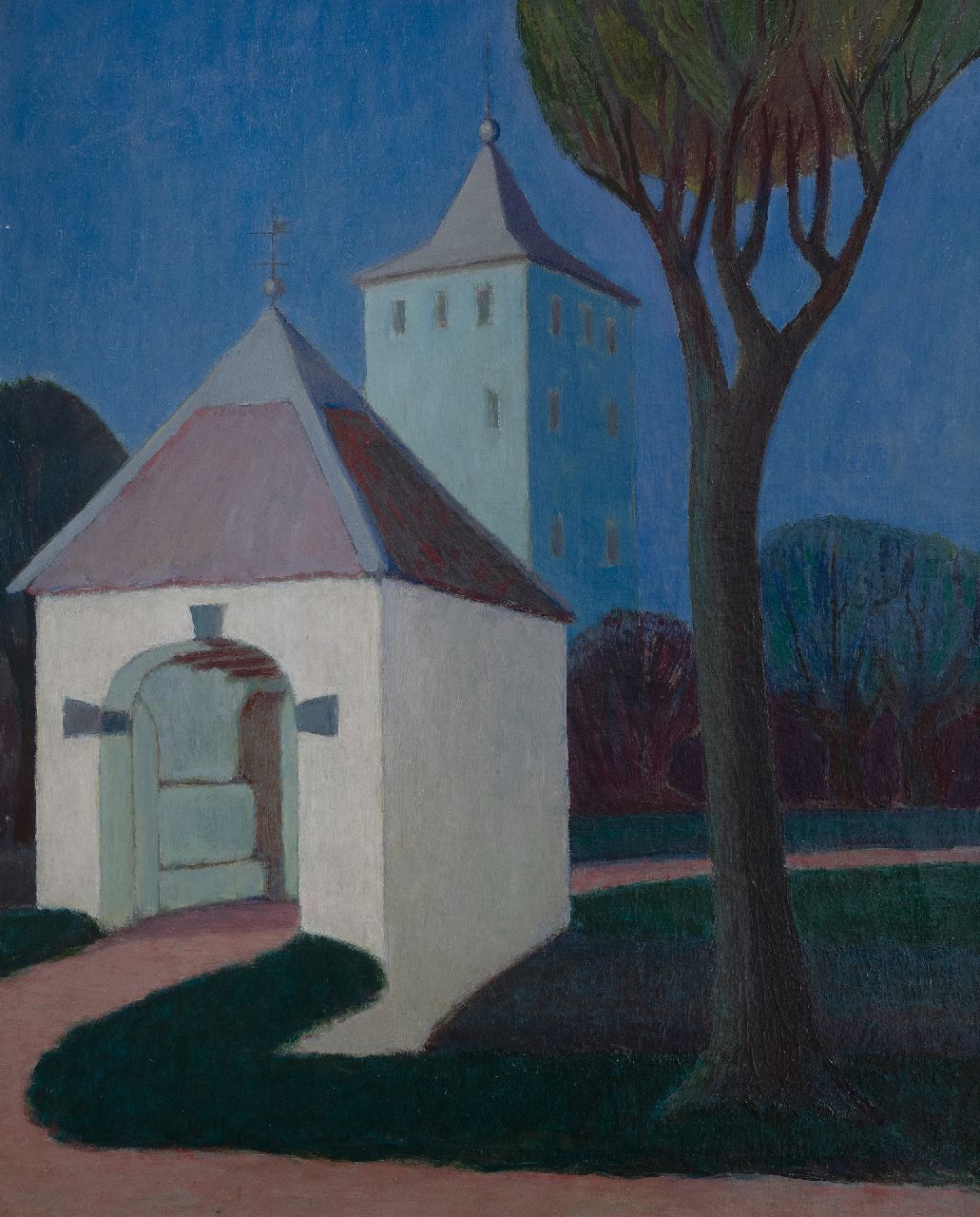 Weijden A.A. van der | 'Adriaan' Antonius van der Weijden | Schilderijen te koop aangeboden | Kasteel Den Ham in Vleuten, olieverf op doek 65,0 x 54,0 cm, gesigneerd rechtsonder