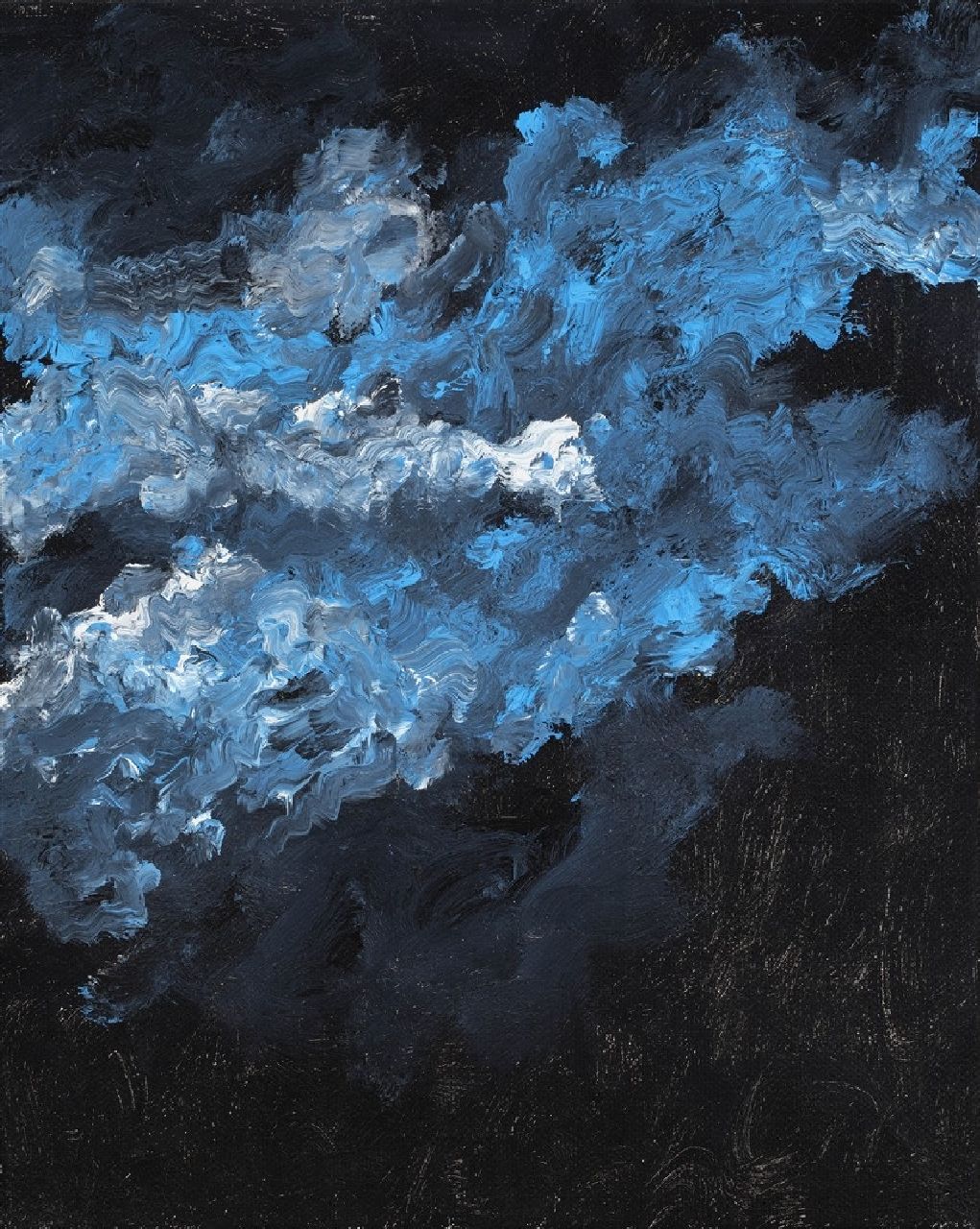 Armando   | Armando | Schilderijen te koop aangeboden | Wolken, olieverf op doek 50,0 x 40,0 cm, gesigneerd verso en verso 13-3-12