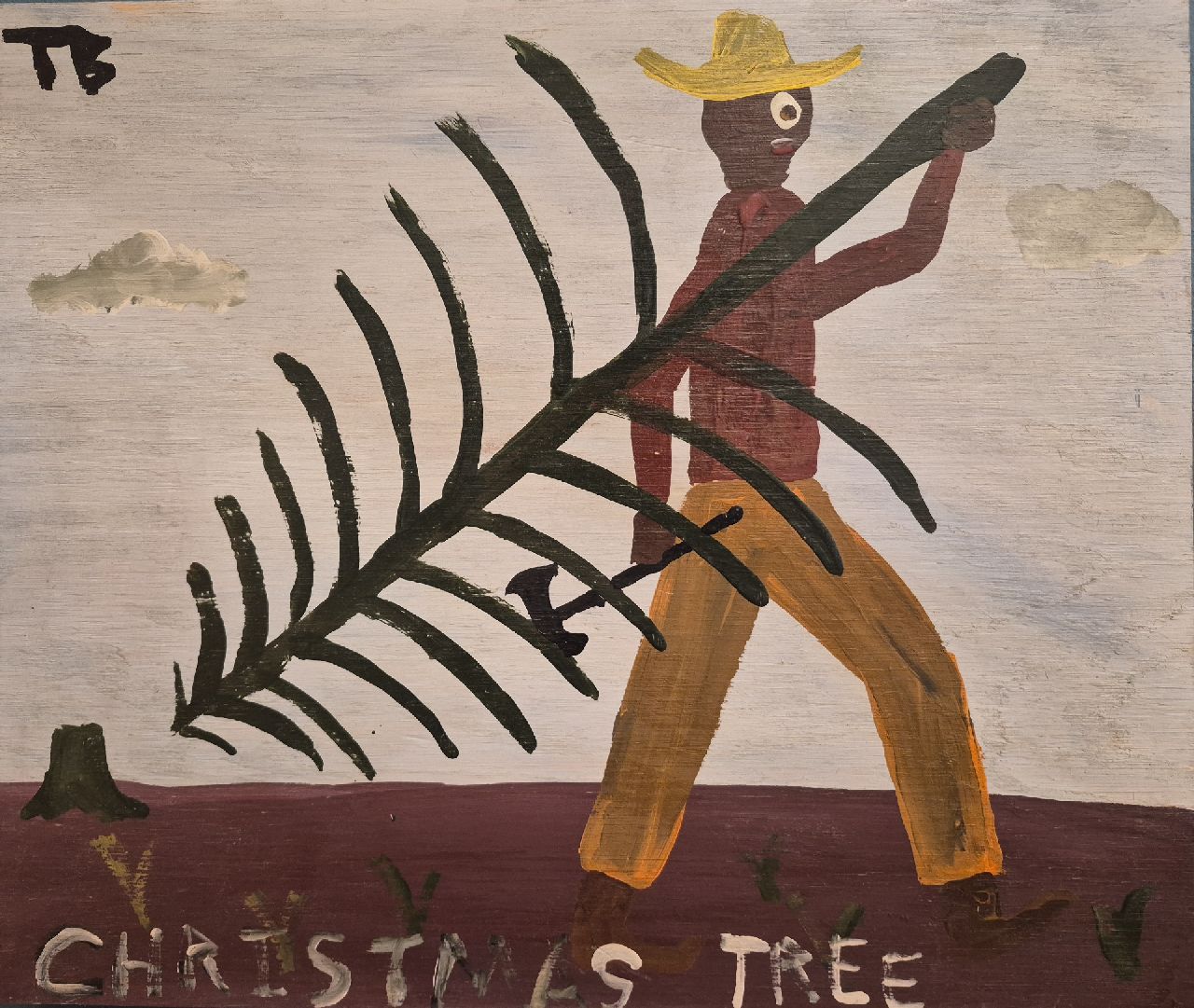 Brown T.  | Timothy 'Tim' Brown | Schilderijen te koop aangeboden | Christmas tree, olieverf op paneel 37,2 x 44,0 cm, gesigneerd linksboven