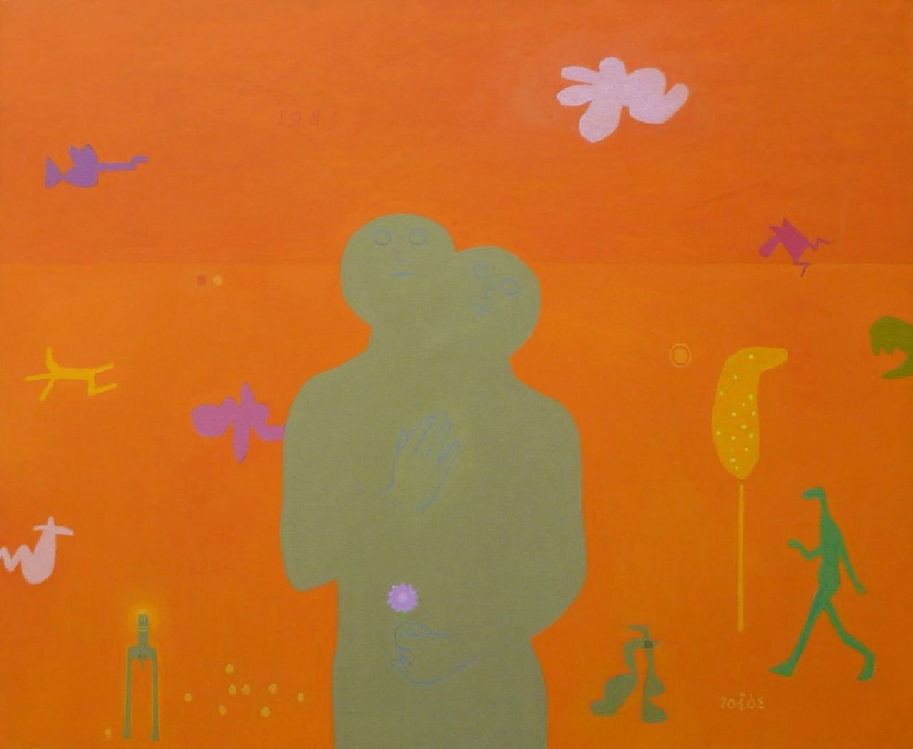Roëde J. | Jan Roëde | Schilderijen te koop aangeboden | Zonder titel, olieverf op doek 114,0 x 146,0 cm, gesigneerd rechtsonder en gedateerd 1983 Roëde J. | Jan Roëde | Schilderijen te koop aangeboden | Zonder titel, olieverf op doek 114,0 x 146,0 cm, gesigneerd rechtsonder en gedateerd 1983