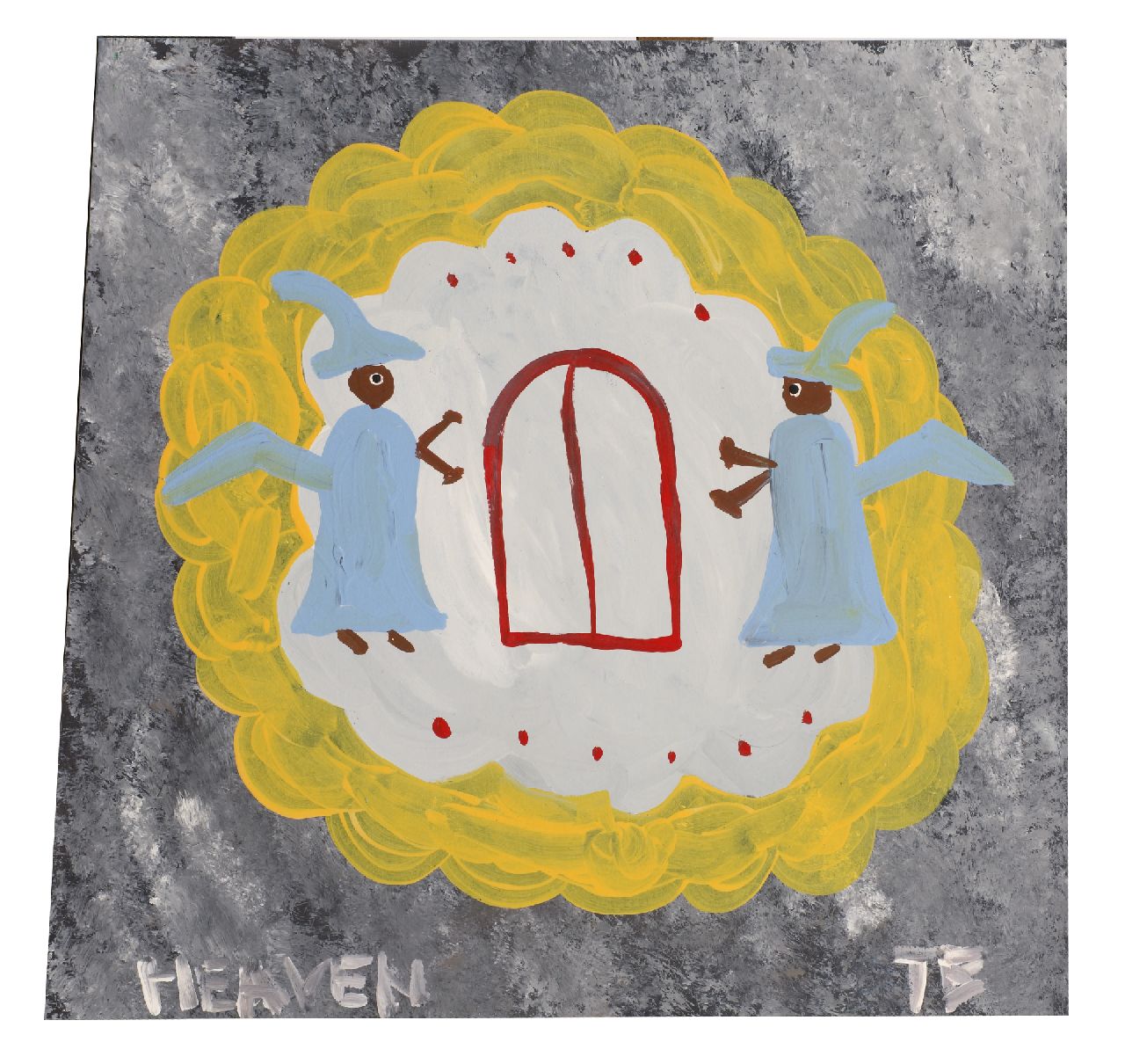 Brown T.  | Timothy 'Tim' Brown, Heaven, acryl op paneel 40,4 x 40,0 cm, gesigneerd rechtsonder met initialen en ca 1995