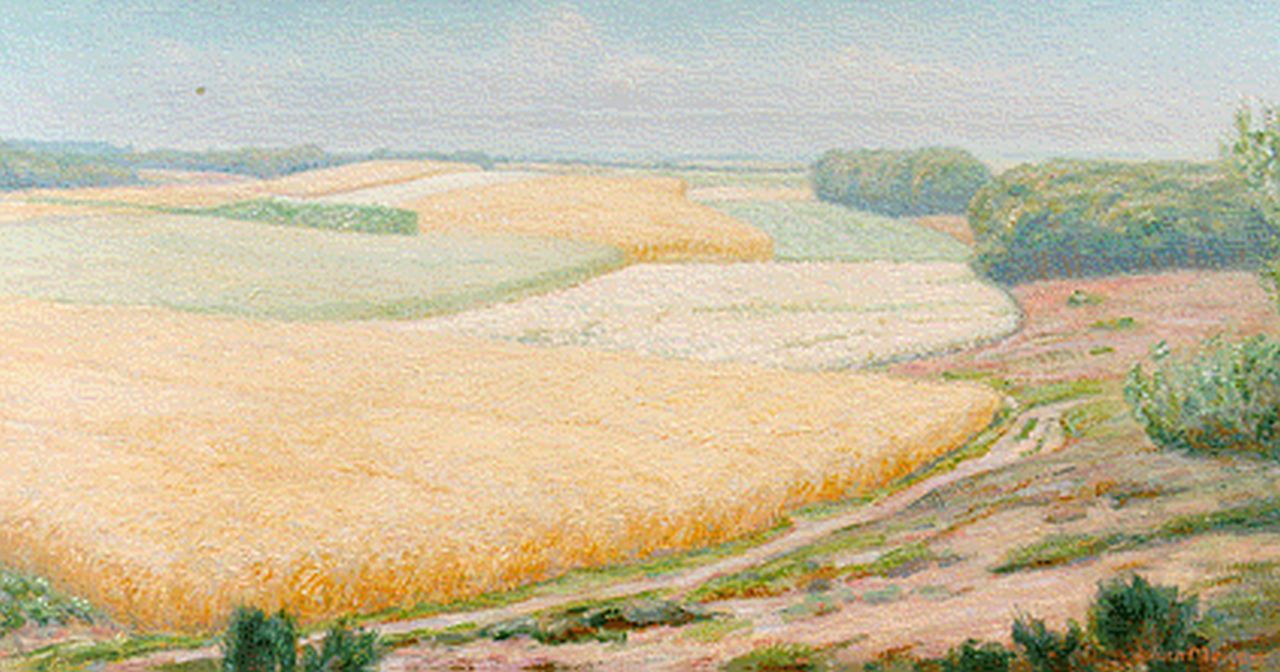 Meijer J.  | Johannes 'Johan' Meijer, Zomer, olieverf op doek 45,0 x 84,4 cm, gesigneerd rechtsonder