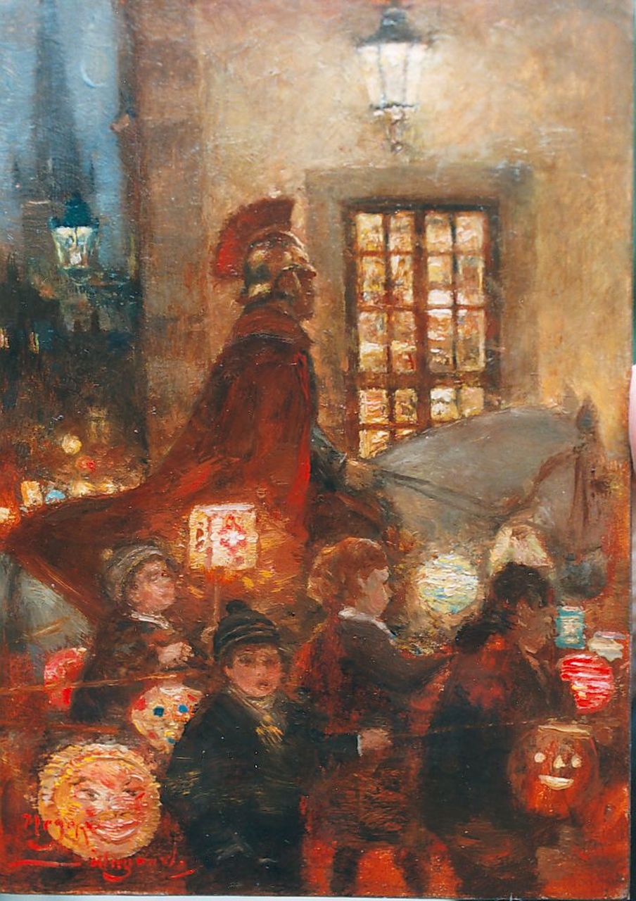 Meyer-Wiegand R.D.  | Rolf Dieter Meyer-Wiegand, Sint-Maarten, olieverf op paneel 18,0 x 13,0 cm, gesigneerd linksonder